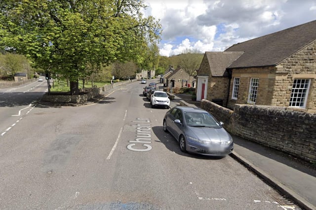 Surface dressing is taking place on Church Lane in Baslow until June 18.