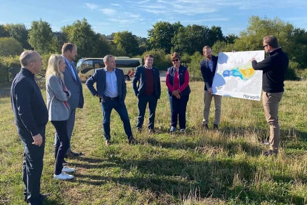 Ne Derbyshire Mp Louise Sandher-Jones, Second Left, Chesterfield Mp Toby Perkins, Third Left, With Chesterfield Borough Council Leader, Cllr Tricia Gilby, Third Right, At The Chesterfield Staveley Bypass Regeneration Scheme Site