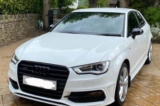 A white Audi A3 S Line TDI Quattro was stolen between 9.15pm on March 29 and 6.10am on March 30 after a house in Manchester Road, Chapel-en-le-Frith was broken into.
