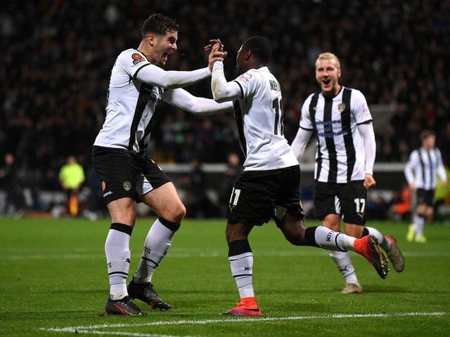 Rúben Rodrigues (left) is valued at £405,000 making him Notts County's highest valued player.