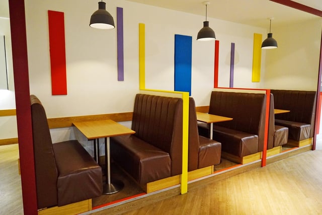 Colourful walls to reflect the colourful teas.