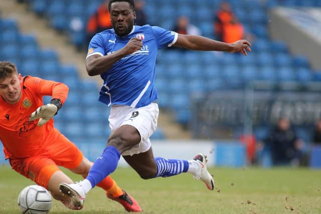 Akwasi Asante suffered a groin injury in the win against Dover on Saturday.