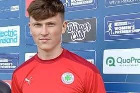 Former Spireites academy youngster Jamie Robinson. Picture: Cliftonville FC.