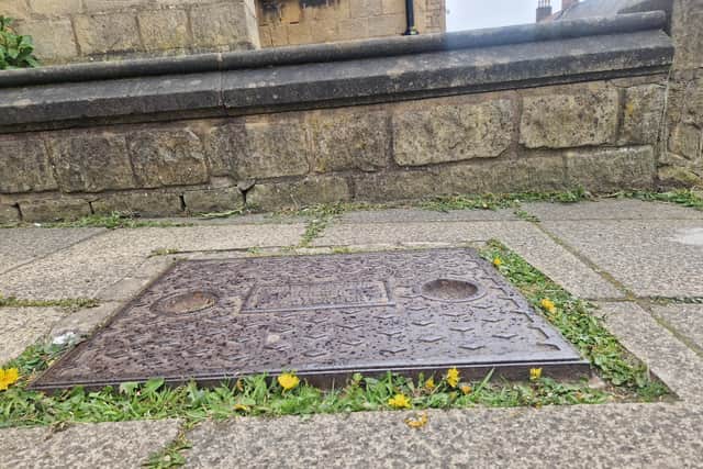 This is the grate that led to the accident.