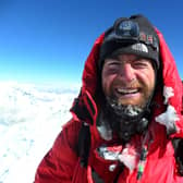 British adventurer James Ketchell on the summit of Everest