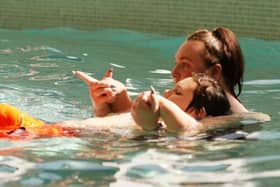 A me&amp;dee swimming session at Moorways
