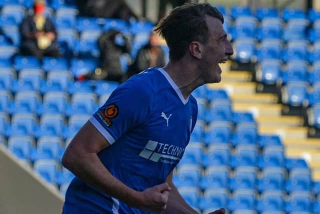Luke Rawson scored his first two goals for the Blues against Woking on Saturday.