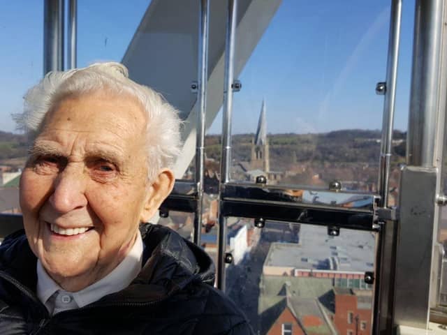 Jack enjoyed a ride on the big wheel which came to Chesterfield in 2018.