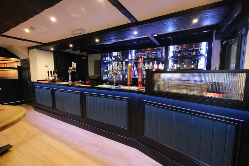 The Ladybower Inn's stylish bar
