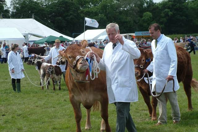 Livestock competitions are a feature of Derbyshire County Show.