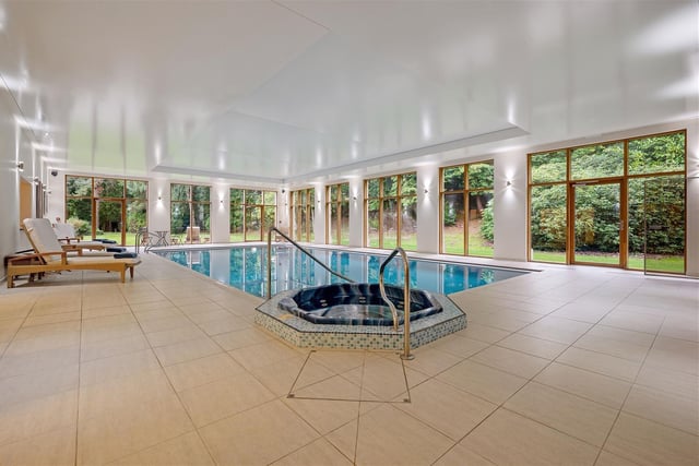 The hall contains a leisure suite with pool, gym, steam room and sauna.
