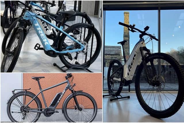 Electric bikes were stolen during a burglary at a Bakewell shop.