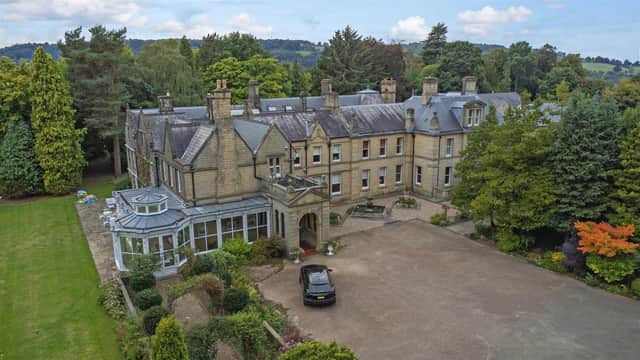 The hall occupies a private setting close to Darley Dale and Matlock. Previously a boarding school for boys, its owner found original doors hidden under 10 layers of paint and rooms that they didn't know existed during renovation work.