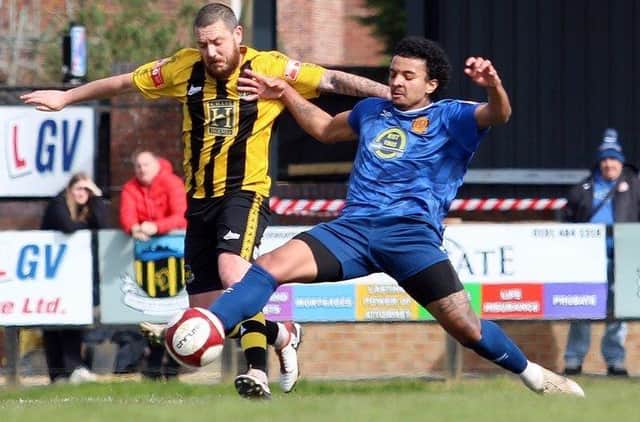 Belper Town were well beaten after a poor display. Pic: Mike Smith.