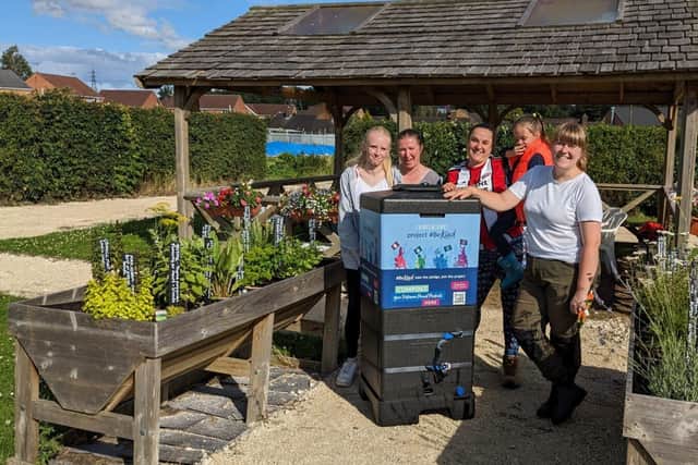 A group of gardeners from the North Wingfield Community Garden scheme receiving their Natracare comp