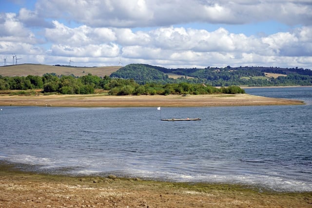 The 748 acre reservior is mainly home to both rainbow and brown trout. 
 Boats are available to hire between the months of March and November.