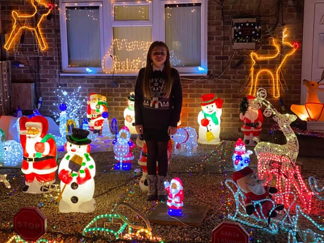 Kayleigh Cooke in the garden of her home at North Street, Tupton.