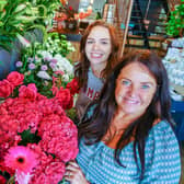 Sam Brailsford, owner of Fresh Ideas Florists, is pictured, front, with colleague Kirsty Noble who nominated the business for the award.