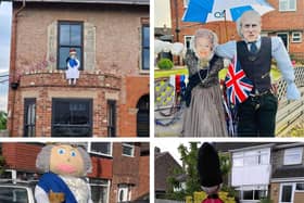 A regal inspired a village-wide scarecrow trail is taking place in Calow to celebrate the Queen's Platinum Jubilee.