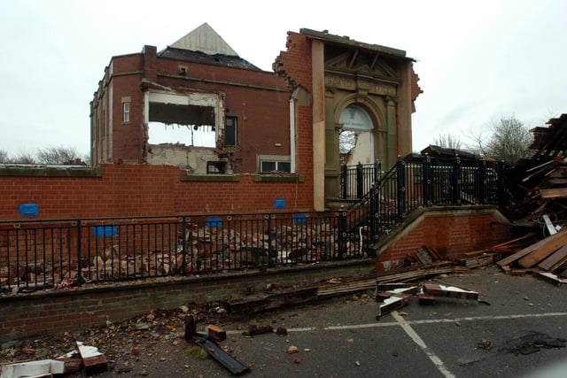 Easington Council Offices in Seaside Lane, Easington Colliery. Here they are facing demolition in 2013.