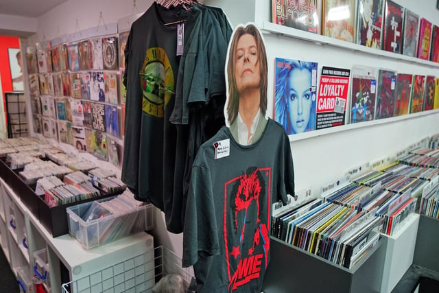 Music lovers can show their support for their favoutite bands and singers with a range of T-shirts for sale.