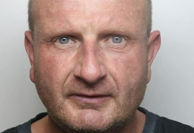 Chesterfield fraudster Holmes, 47, was jailed for two years and four months after he ran up a £10,000 debt using credit card details he stole from a pensioner whose house he burgled.
Craig Holmes, 47, targeted his 73-year-old victim’s home while the OAP was in a nursing home suffering with a pituitary tumour.
Derby Crown Court heard after breaking into the house on Paxton Road, Chesterfield, and stealing 14 antique firearms Holmes intercepted mail addressed to its owner.
Holmes, formerly of Somerset Drive Brimington, but currently on remand at HMP Leicester, admitted two counts of burglary, two counts of fraud and one count of possession of articles for use in fraud.
