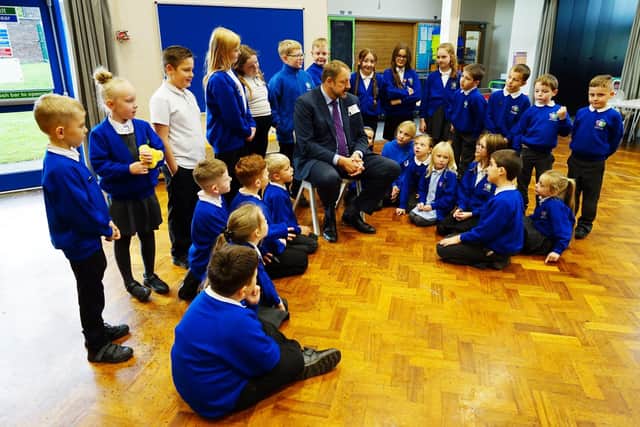 Toby Perkins MP has visited Inkersall school as part of Parliament week - to discuss with pupils how the Parliament works.