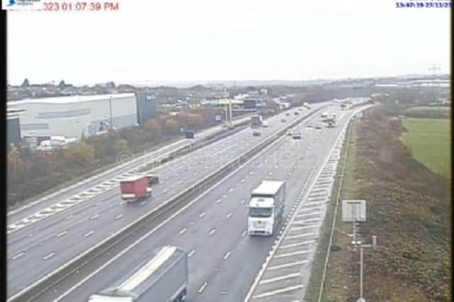 Traffic monitoring website Inrix has reported that M1 Southbound exit slip road is partially blocked at J29A A6192 Erin Road (Markham Vale / Bolsover).