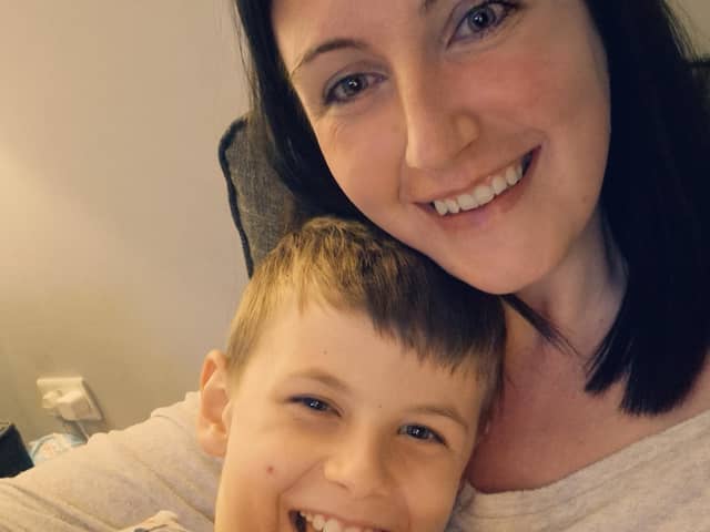 Melissa Leam, 32, from Condor, who is one of the parents affected by delays said that trying to get EHCP set up for her son, Ethan, 8, was a ‘nightmare’.
