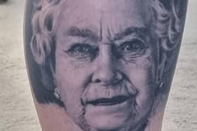 Debbie Harrington's tattoo of the Queen
