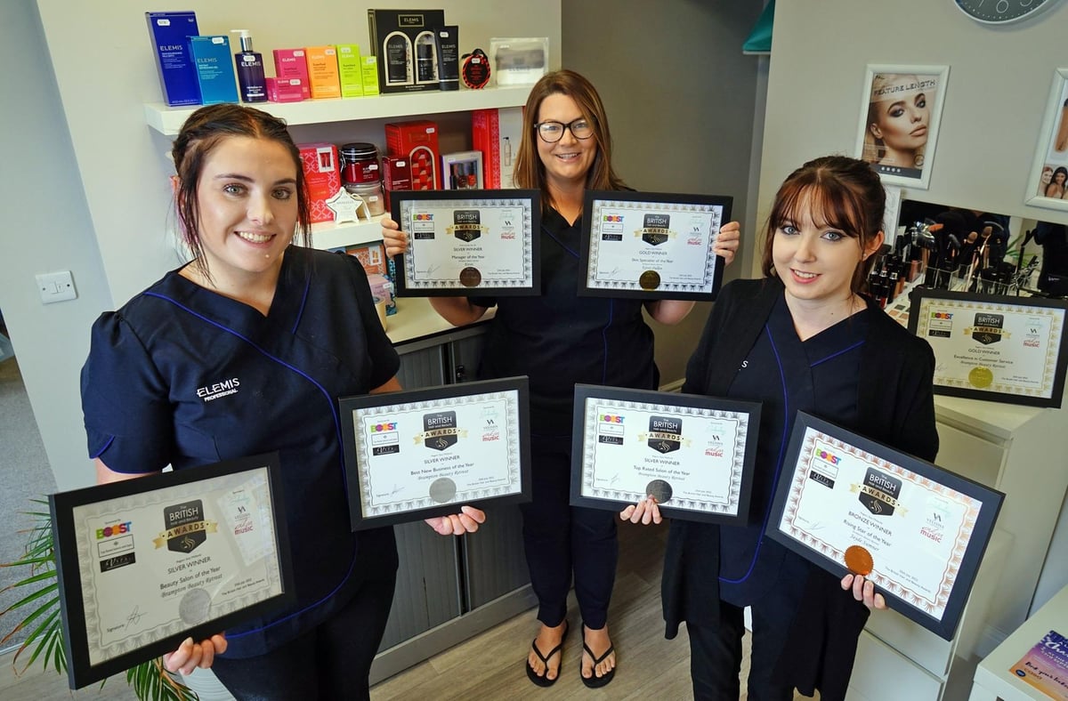 Chesterfield salon wins 7 honours in National Hair & Beauty Awards