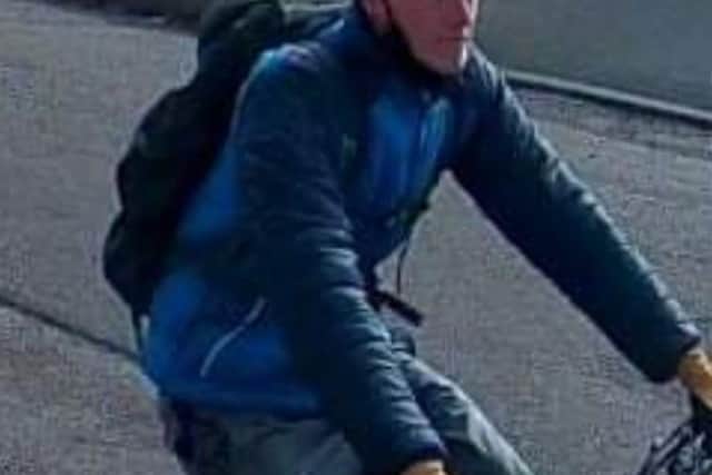 Contact police if you recognise him.