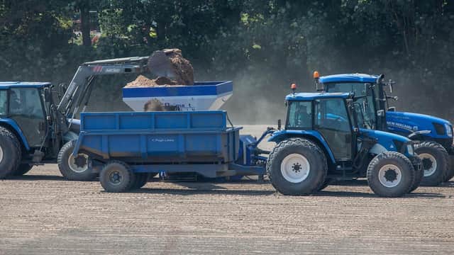 Work is well underway to improve Chesterfield's training ground, which is expected to be completed for the new season. Pic by Tina Jenner.