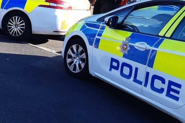 Derbyshire Police confirmed they arrested the men on suspicion of theft and dangerous driving.