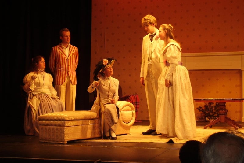 Belper Players wear costumes hired from the Royal Shakespeare Company for this production of The Importance of Being Earnest in 2006.