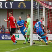 Tyrone Williams scored his first goal for Chesterfield in the win against Altrincham. Picture: Tina Jenner.