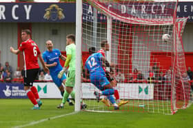 Tyrone Williams scored his first goal for Chesterfield in the win against Altrincham. Picture: Tina Jenner.