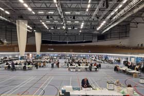 Pictured is Derby Arena before the election results for the first EMCCA Mayor were announced, taken by LDR Jon Cooper