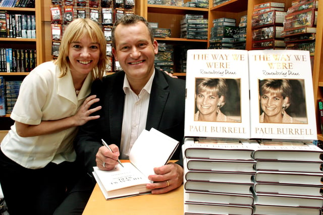 Former royal butler Paul Burrell, from Grassmoor, visited Peak Books in 2006 to promote his publication, The Way We Were. He signed a copy for Tracey Pearson of Old Whittington.