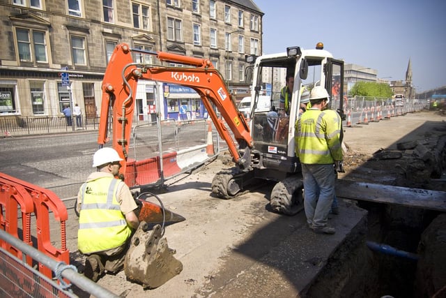 With tram excavations ongoing again, residents will feel a sense of deja vu - the entire street suffered huge upheaval between 2007 and 2014 as work was carried out to clear the way for the original trams project, before the line to Leith was scrapped.