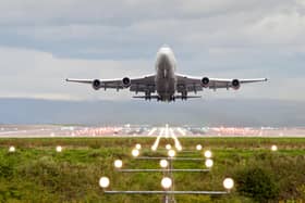 Airplane take off at Manchester Airport, England, UK. (Photo: Andrew Barker - stock.adobe.com)