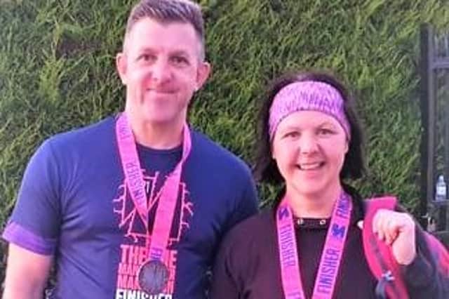 Antony and Sallie Goulding, who are brother and sister, took part in the marathon.