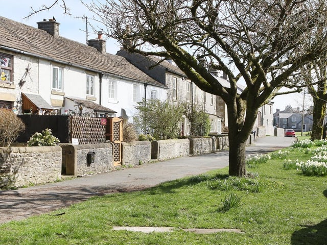 A row of Litton's picturesque cottages.