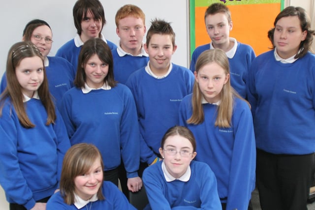 Budding young reporters from Parkside School who took part in the Read On Write Away project in 2006
