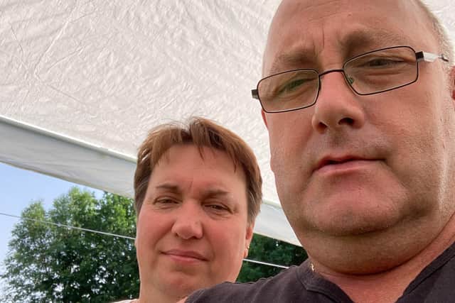 Paul Brough has hit out at Chesterfield Royal Hospital after being told he could not wait with his wife Lisa, who suffers with severe anxiety and cannot be on her own