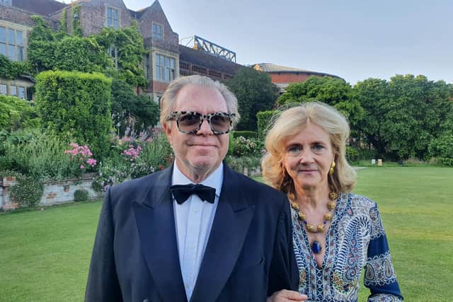 Renishaw Hall owner Alexandra Sitwell and her husband Rick in Keeping Up With The Aristocrats (photo: Banjay/Shine Productions).