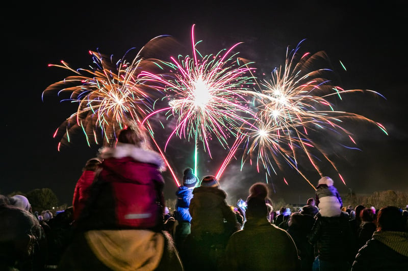 Are you planning to go to a community fireworks display in Derbyshire?