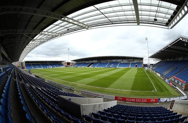 No peeking! Fans may be able to watch the Spireites on TV inside the ground - but curtains will be firmly shut
