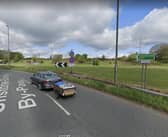 A collision had occurred near the Dronfield roundabout this afternoon.