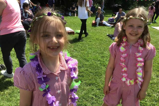 The festival welcomed around 250 children and their families to enjoy performances from local, homegrown performers. Pictured are Christina and Kiya.
